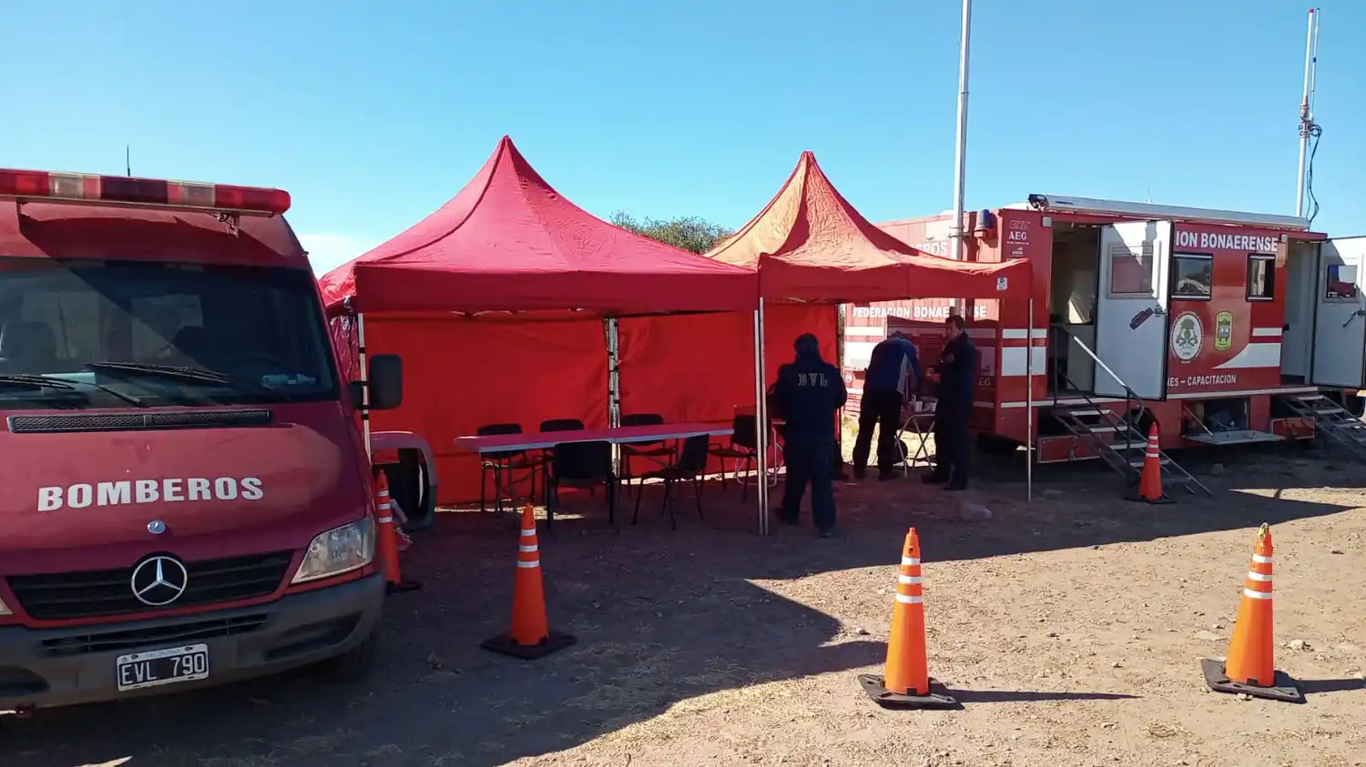 El segundo jefe del Cuerpo Activo de Bomberos Voluntarios de Chascomús participa en búsqueda de Guadalupe Lucero