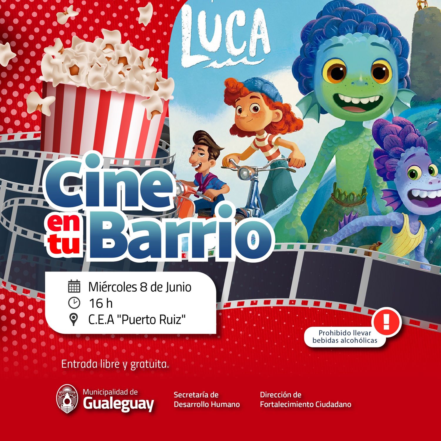 Cine en Tu Barrio llega a Puerto Ruiz