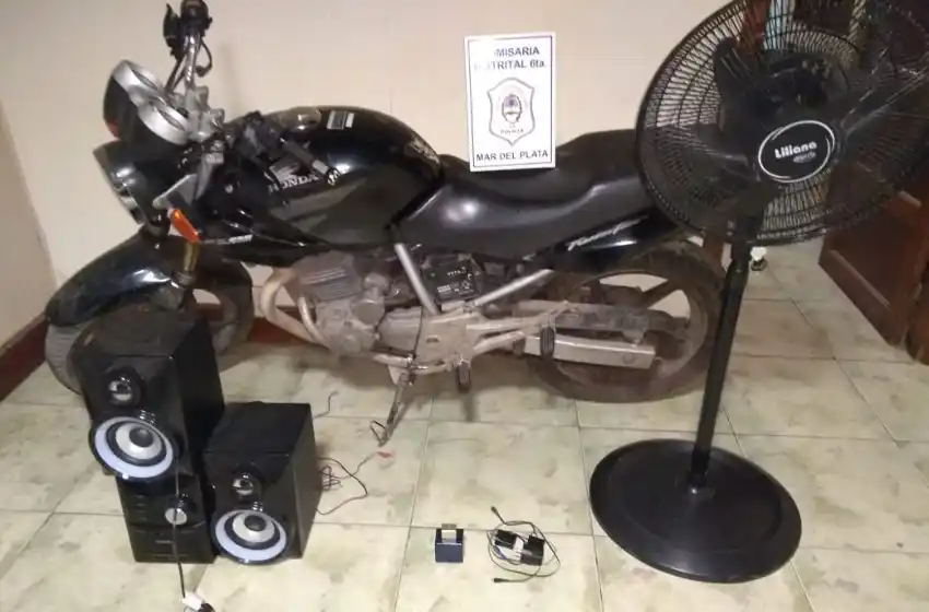 Aprehendieron a un hombre por robar objetos de una casa