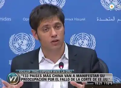 Kicillof en la ONU por Fondos buitre: "Argentina negocia y paga, pero no nos dejan"