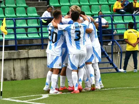 Goleada de Argentina 5 a 0 ante Perú.Foto: @Argentina