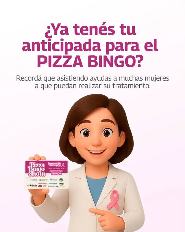 Cristela Bonafede, Patricia Medina y Javier Weiner - Lalcec octubre rosa - 2