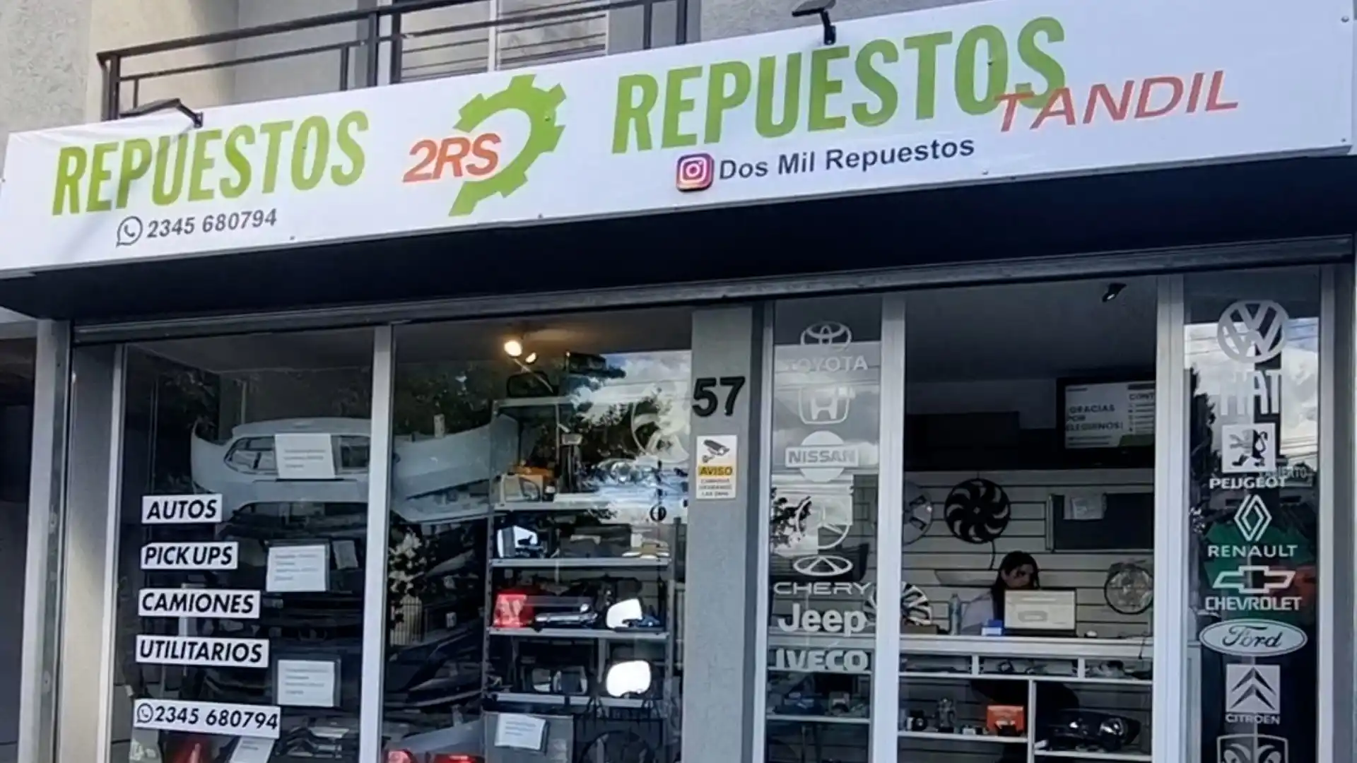 Nueva sucursal de 2RS Repuestos en Avenida Del Valle 57