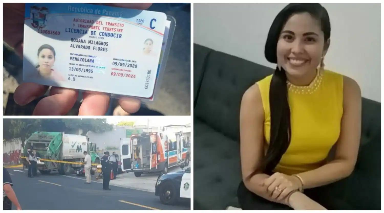 La ARROLLÓ un camión de aseo urbano: muere venezolana en Panamá