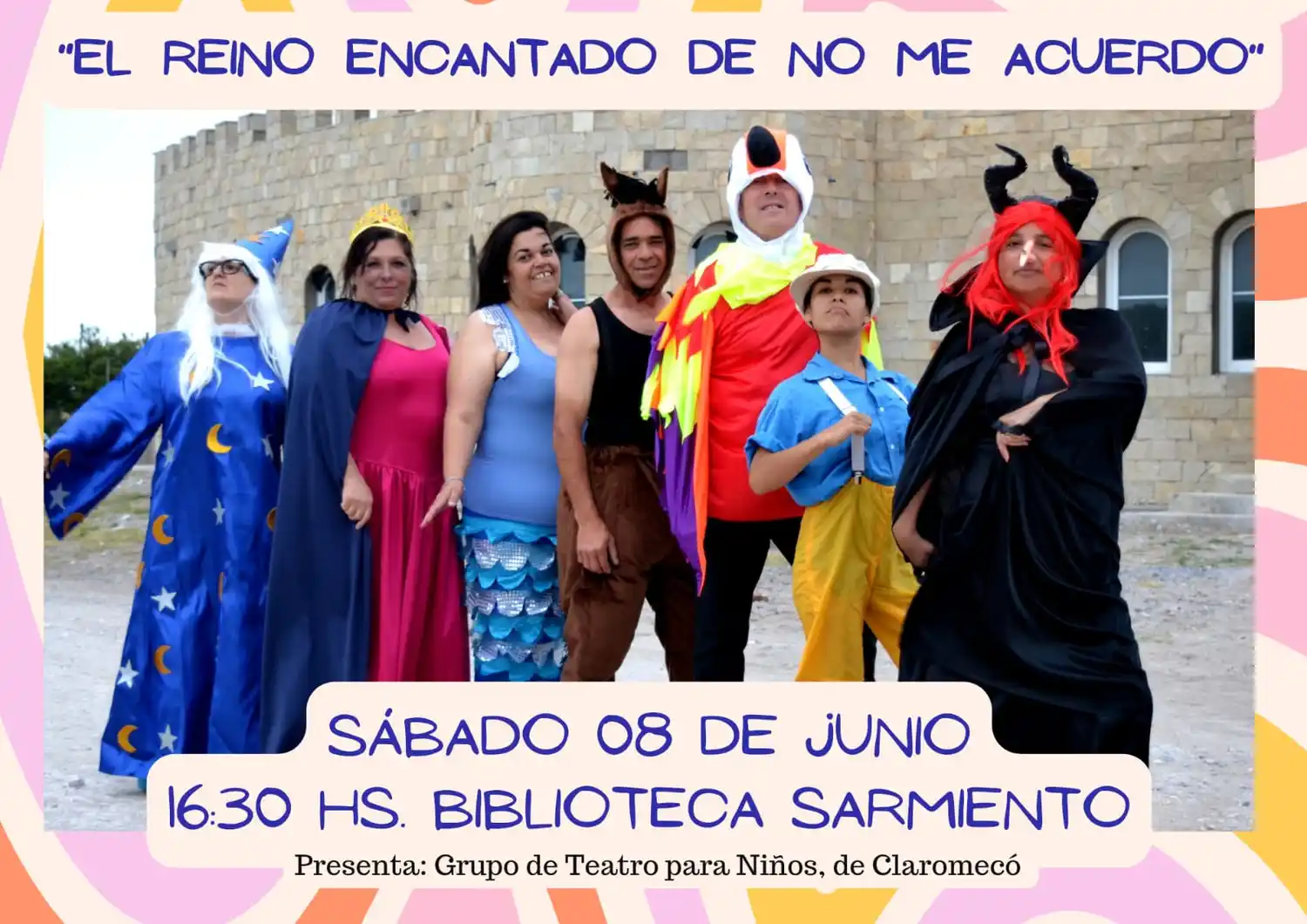 El Grupo de Teatro de Claromecó se presenta el sábado 8 en la Biblioteca Sarmiento