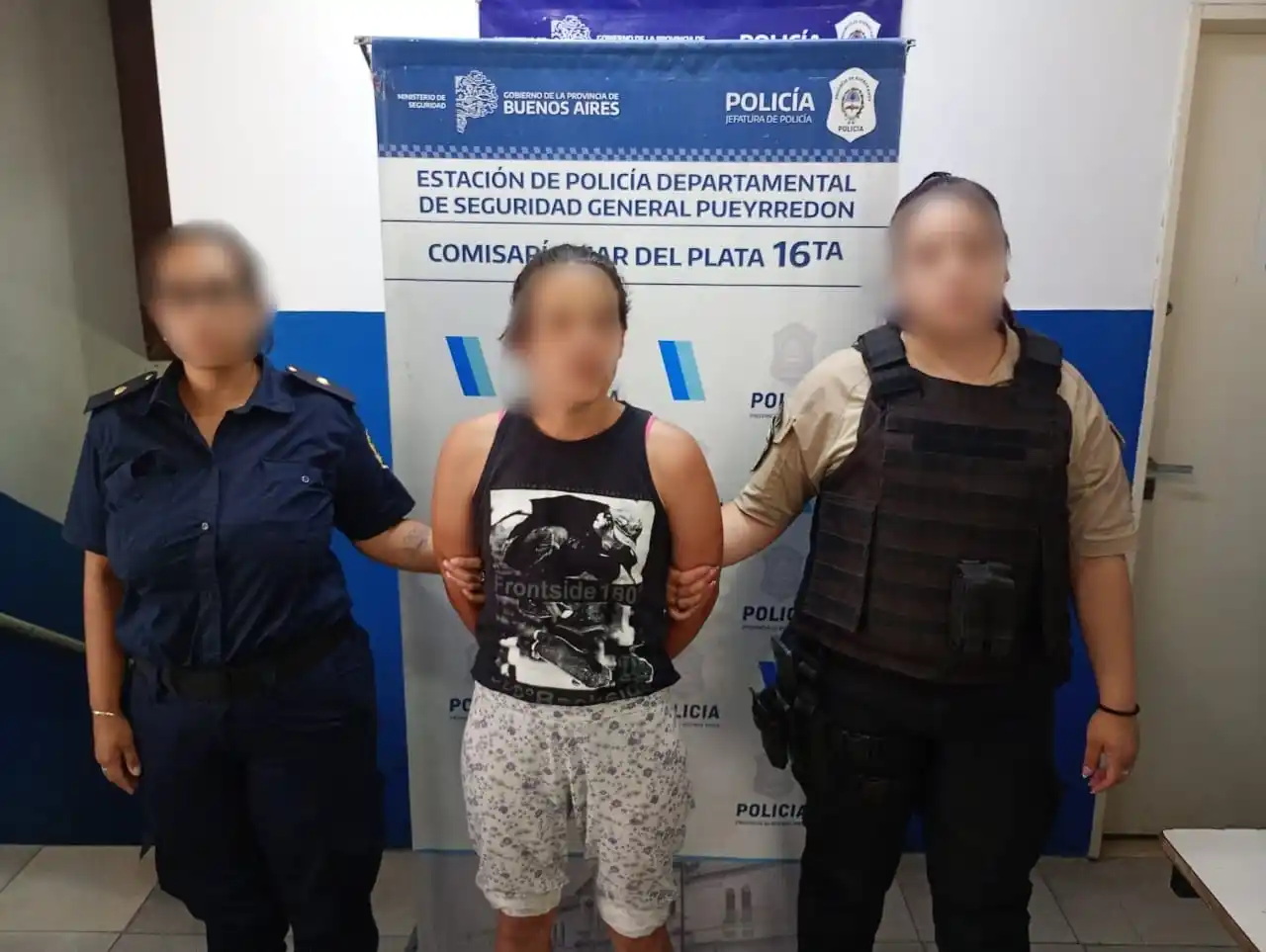 La agresora fue remitida al Destacamento Femenino.