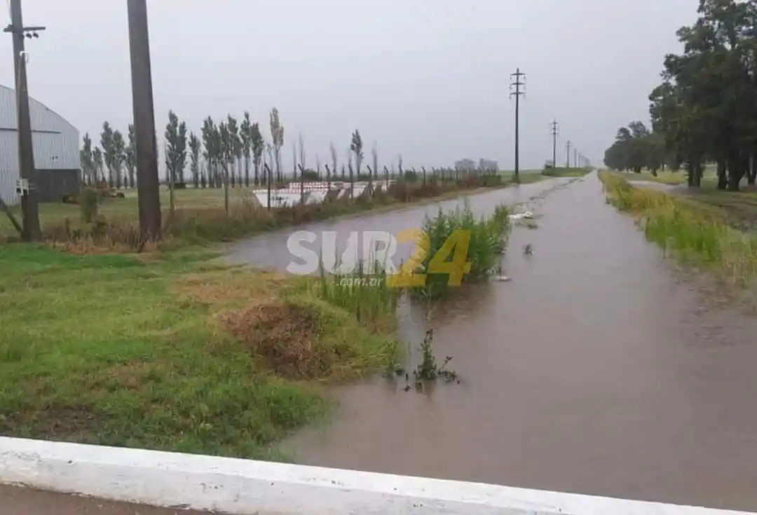 En Rufino llovieron 190 milímetros en cuatro horas y hubo alarma