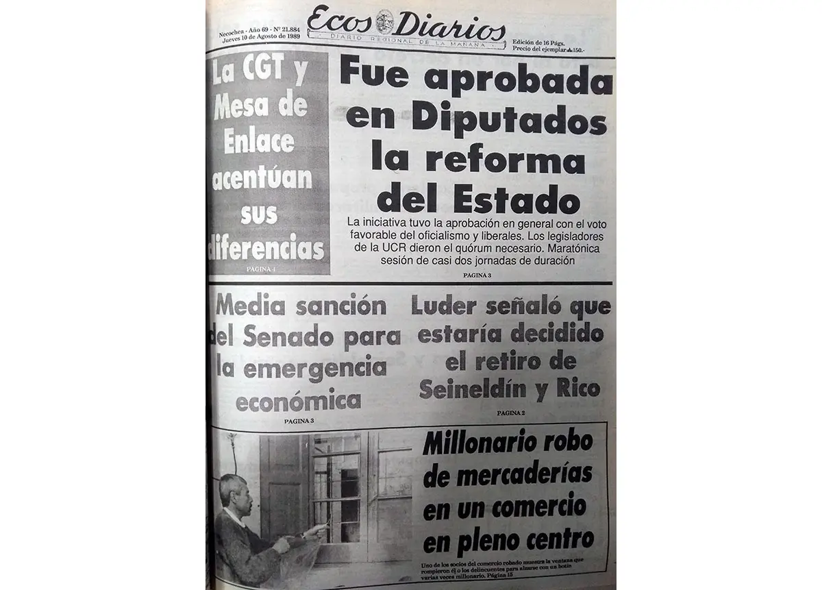 Jueves 10 de agosto de 1989