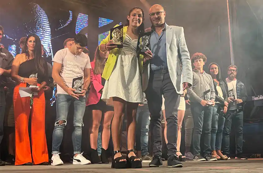 Shalon Lescano ganó el "Fangio de Oro" en la fiesta del deporte balcarceño