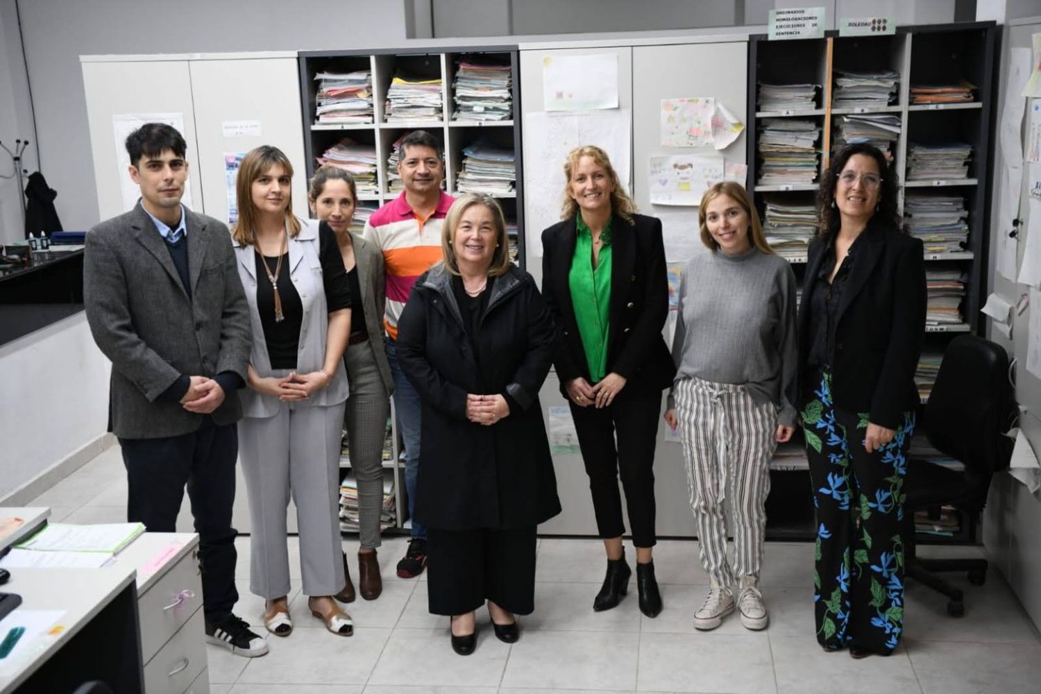 Susana Medina visitó los tribunales de Nogoyá