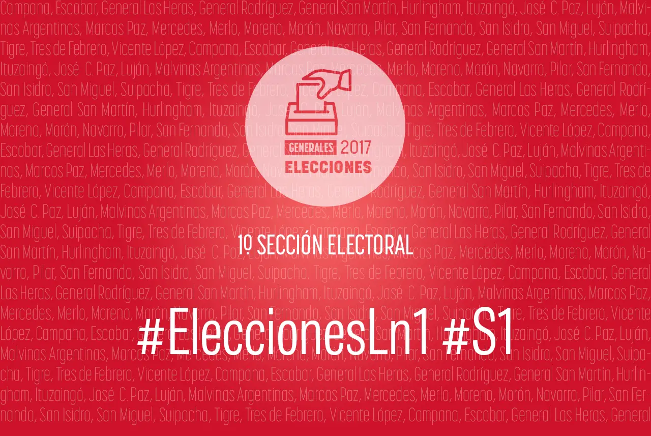Elecciones Generales 2017: La Primera Sección elige senadores, concejales y consejeros escolares