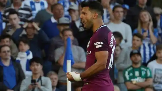 El argentino Sergio Agüero marcó un gol en el triunfo de Manchester City