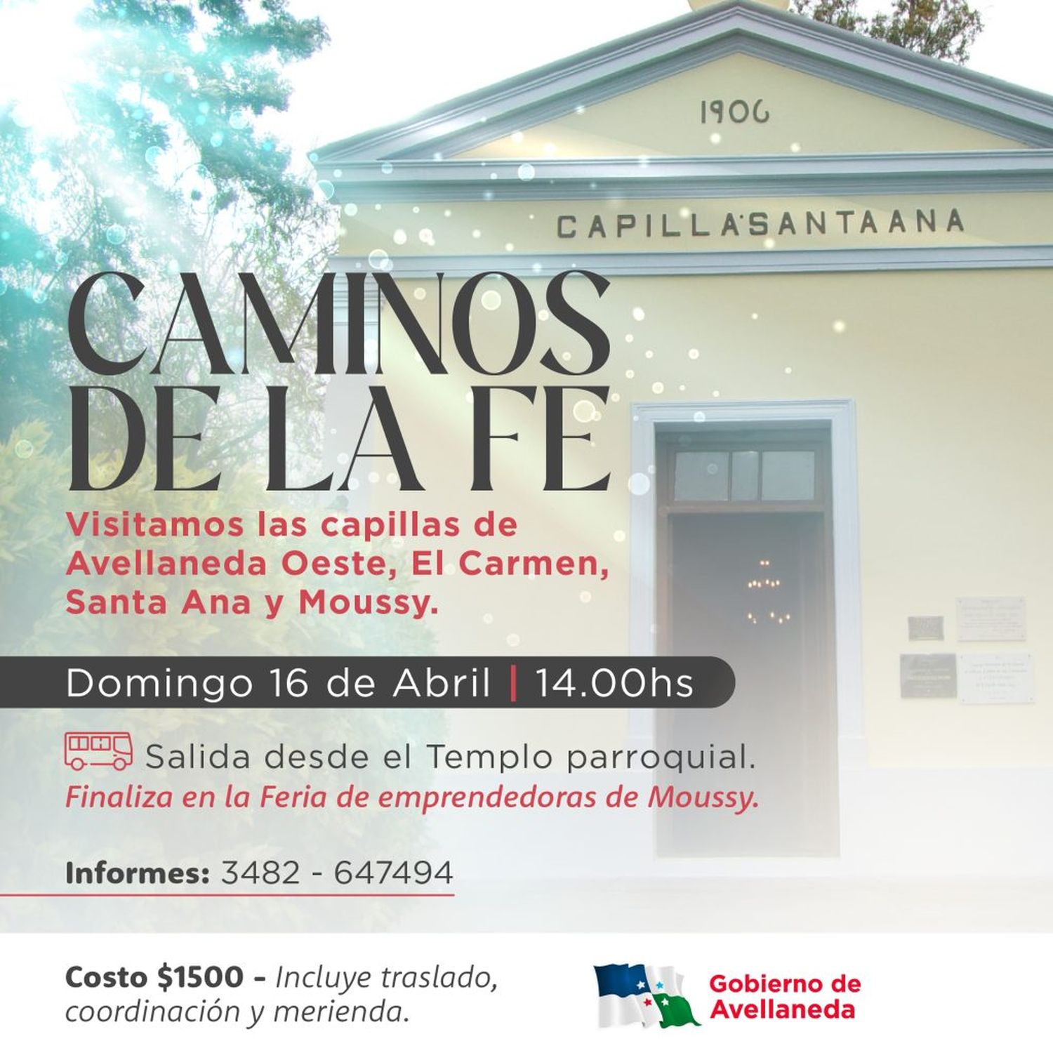 Vuelve el circuito cultural “Los caminos de la fe” en Avellaneda