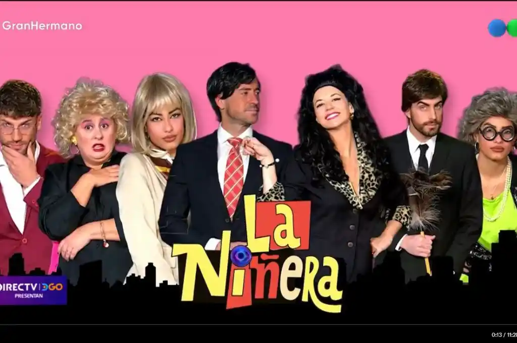 Jugadores recrearon "La Niñera"