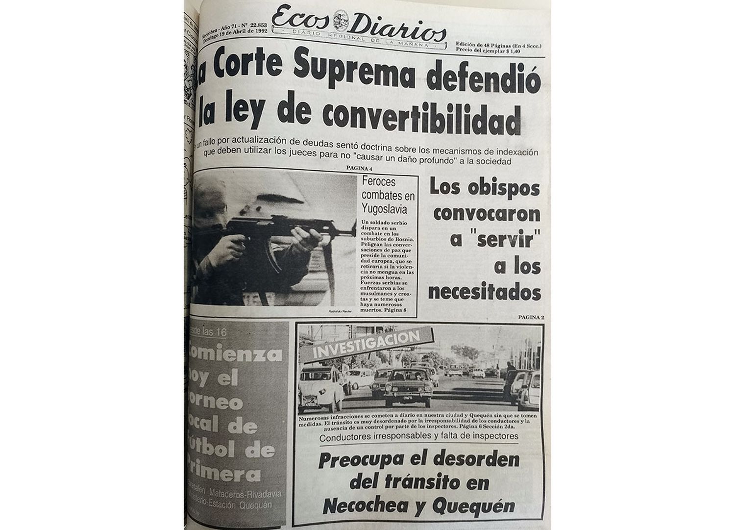 Domingo 19 de abril de 1992