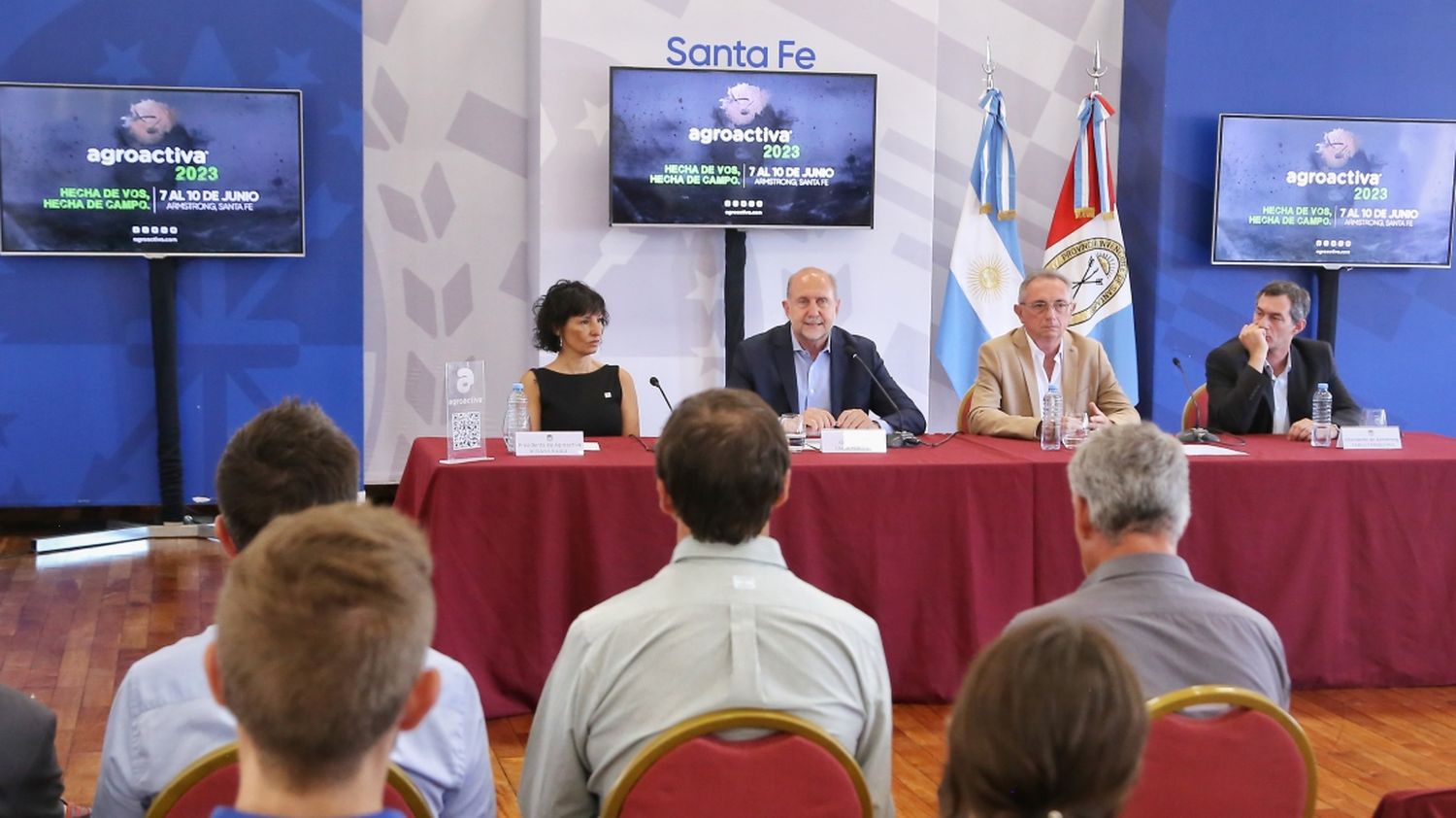 Perotti participó del lanzamiento de la muestra Agroactiva 2023