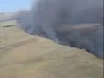 La actividad del fuego se desató el sábado y demandó el trabajo de Bomberos voluntarios de 10 localidades.