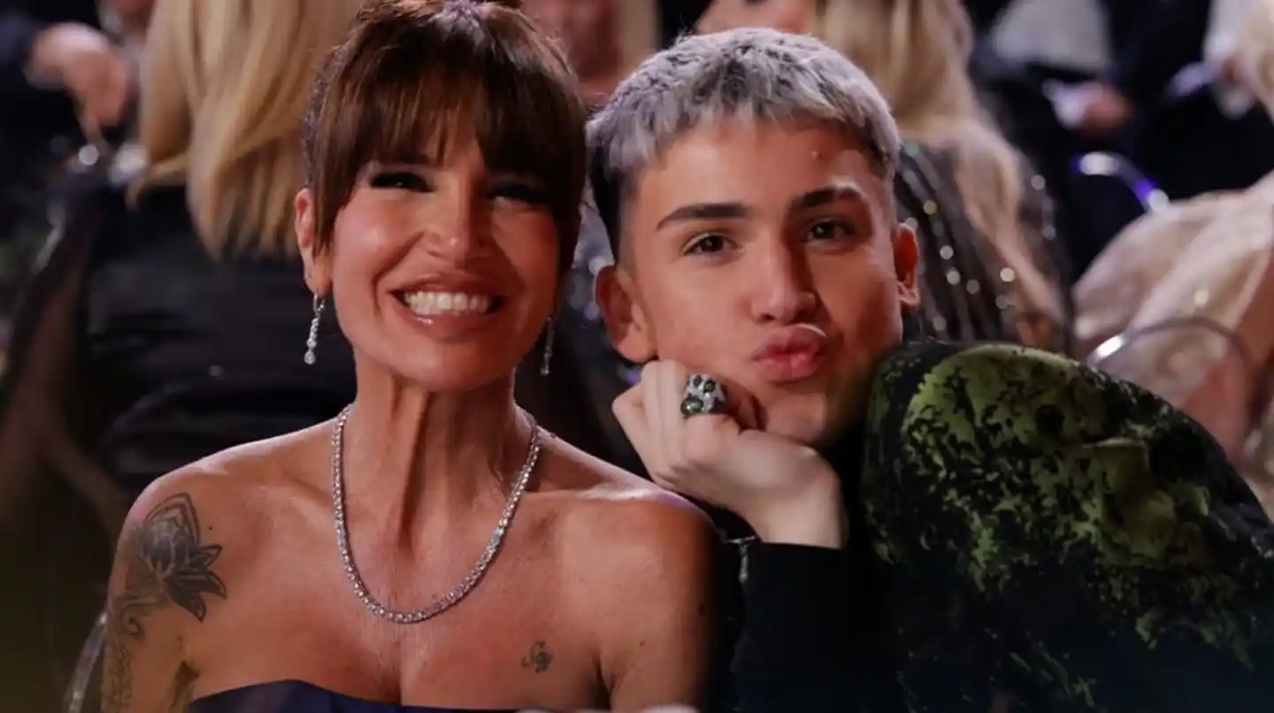 Florencia Peña y su hijo Juan Otero