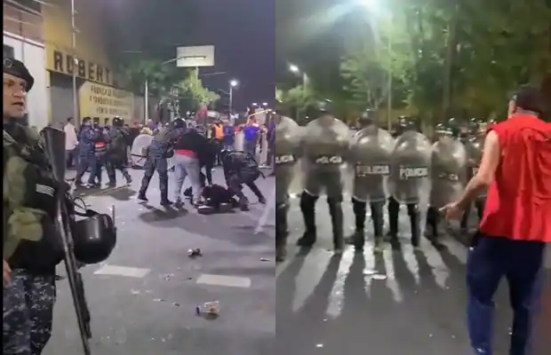 Avellaneda: Represión policial a hinchas de Independiente en la previa del partido con Central Córdoba
