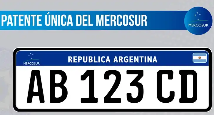 Desde mañana entra en vigencia la nueva patente del Mercosur