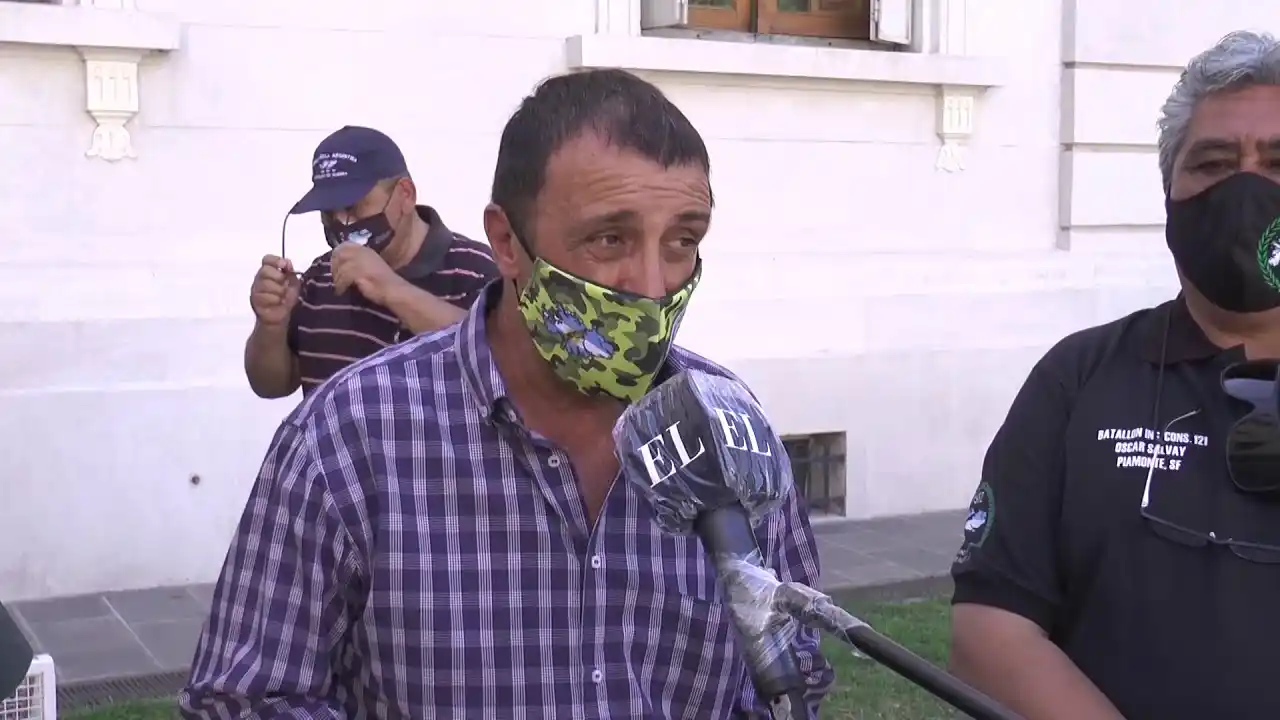 Reclamo de Malvineros frente a la Legislatura para obtener una pensión