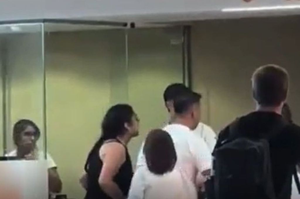 La situación quedó registrada en un video.