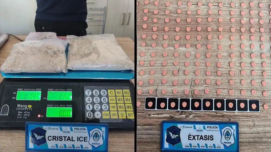 En nueve allanamientos, además de metanfetaminas y éxtasis, se incautó cocaína, tusi, marihuana, ketamina y hongos alucinógenos.