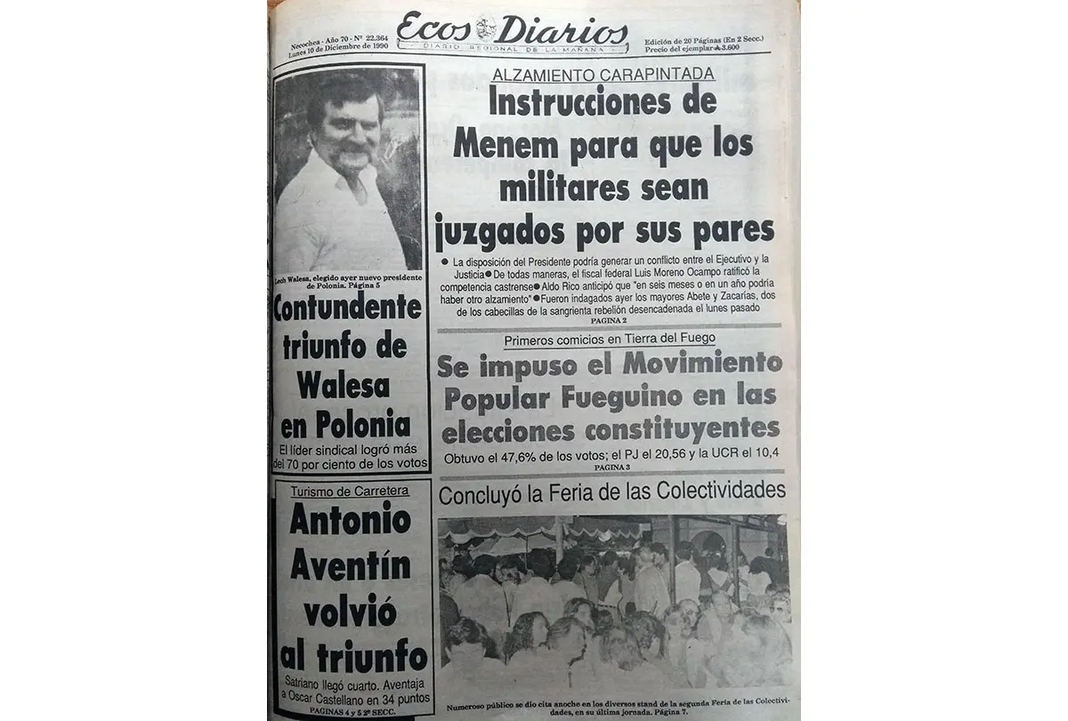 Lunes 10 de diciembre de 1990