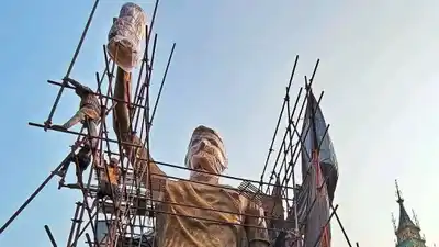 La India construyó una estatua gigante para homenajear a Messi