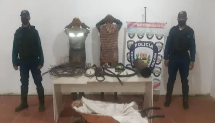 Los agarraron por hurto de material estratégico de Cantv en Falcón