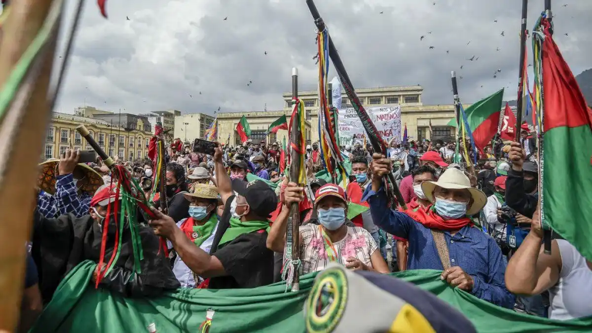 Abusaron de un menor de edad en el campamento de la minga indígena en Bogotá