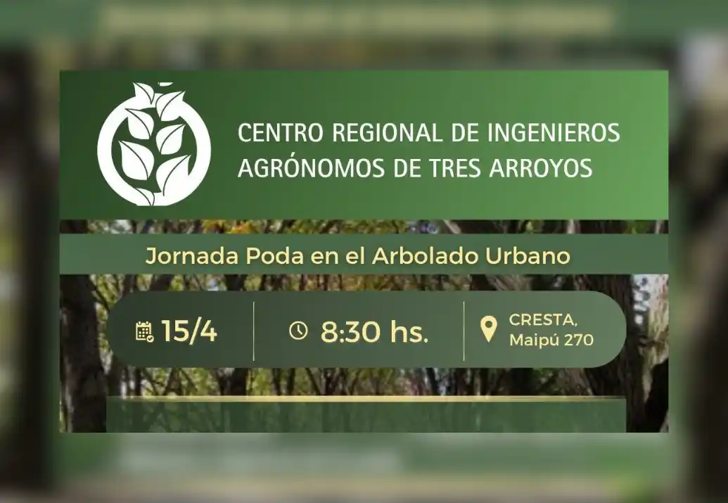 Invitación a la Jornada de Poda en el Arbolado Urbano