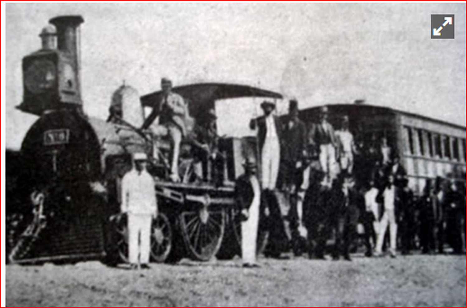 El 27 de marzo en que Sarmiento vino a Concordia para inaugurar un tramo del ferrocarril