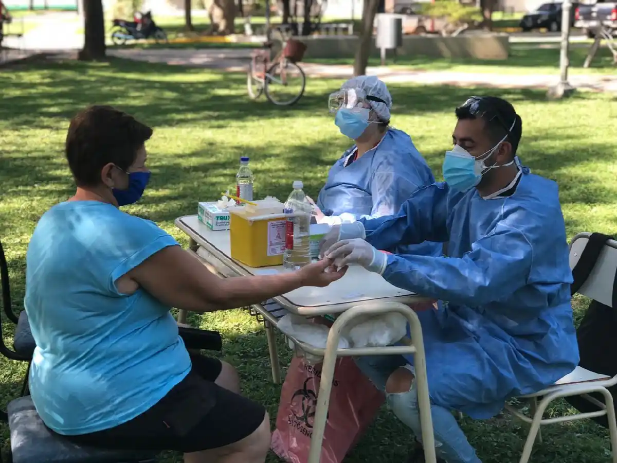Más de 200 personas se testearon por Covid en Brinkmann