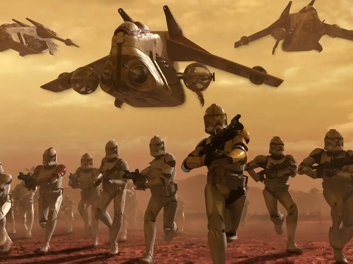 Los fans representados como los clones, frente a EA que seria el Imperio.