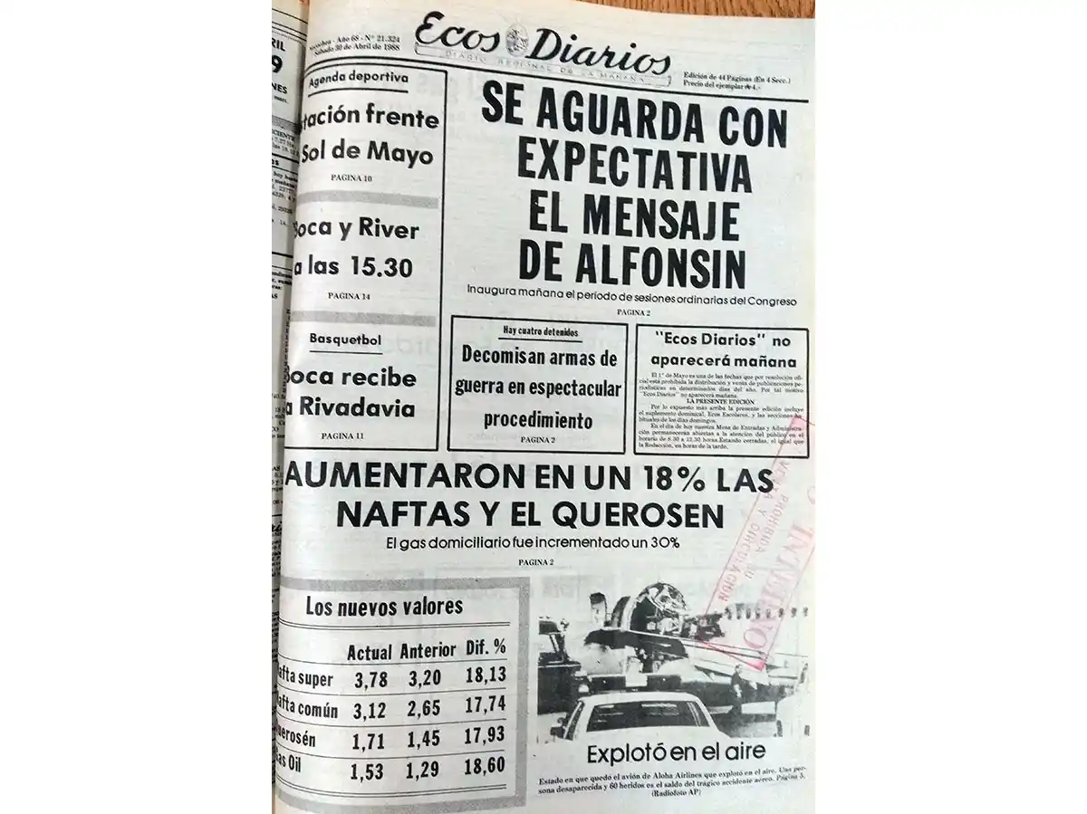 Sábado 30 de abril de 1988