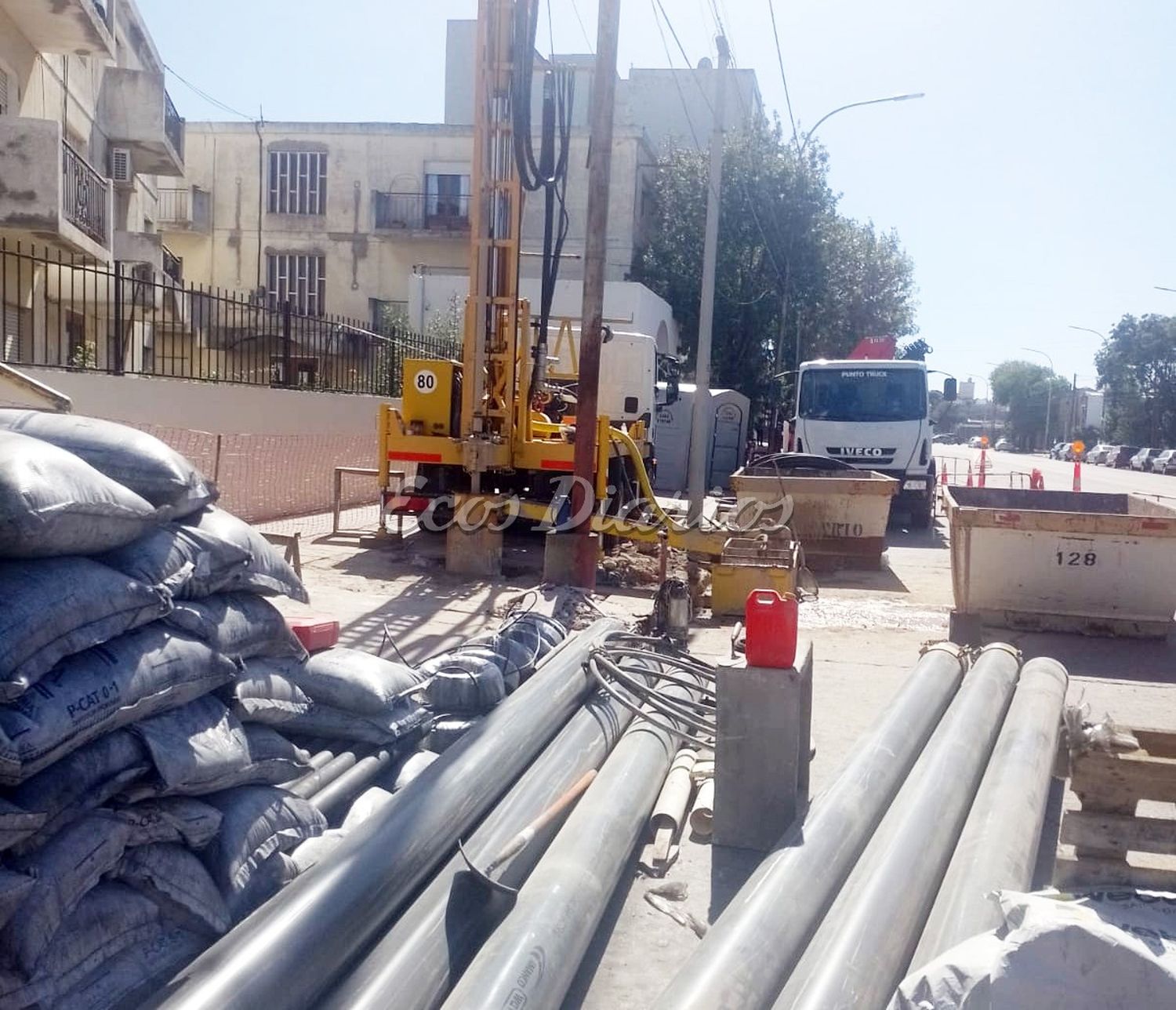Trabajos. Se efectúan en Diagonal al 1.100