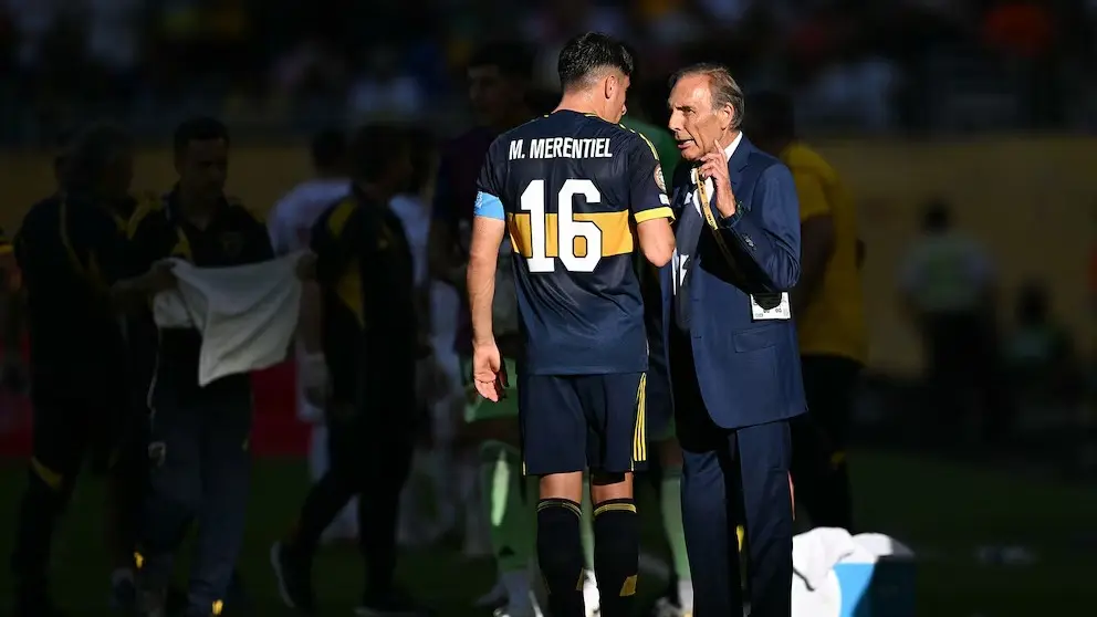 Merentiel pasó de ser capitán de Boca en el Mundial de Clubes a borrado por Russo en el entretiempo contra Huracán