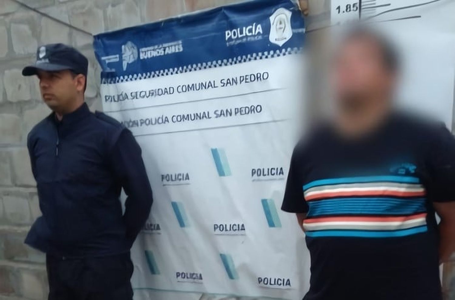 El detenido quedó a disposición de la Justicia.