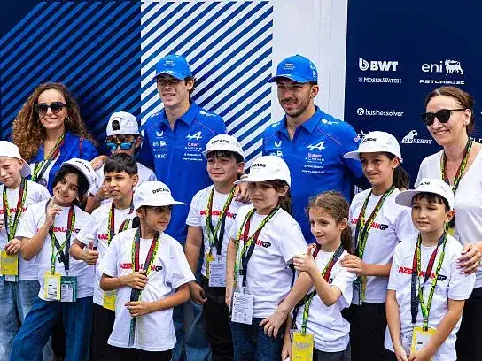 Colapinto, en la previa del GP en Bakú.