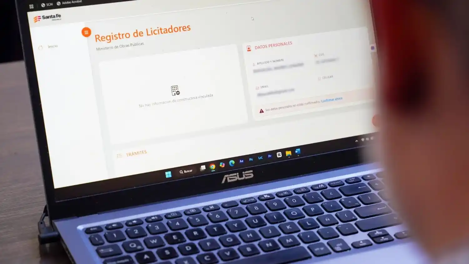 Registro de licitadores.