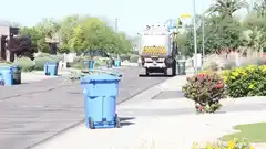 Atrapó a un cocodrilo con un contenedor de basura