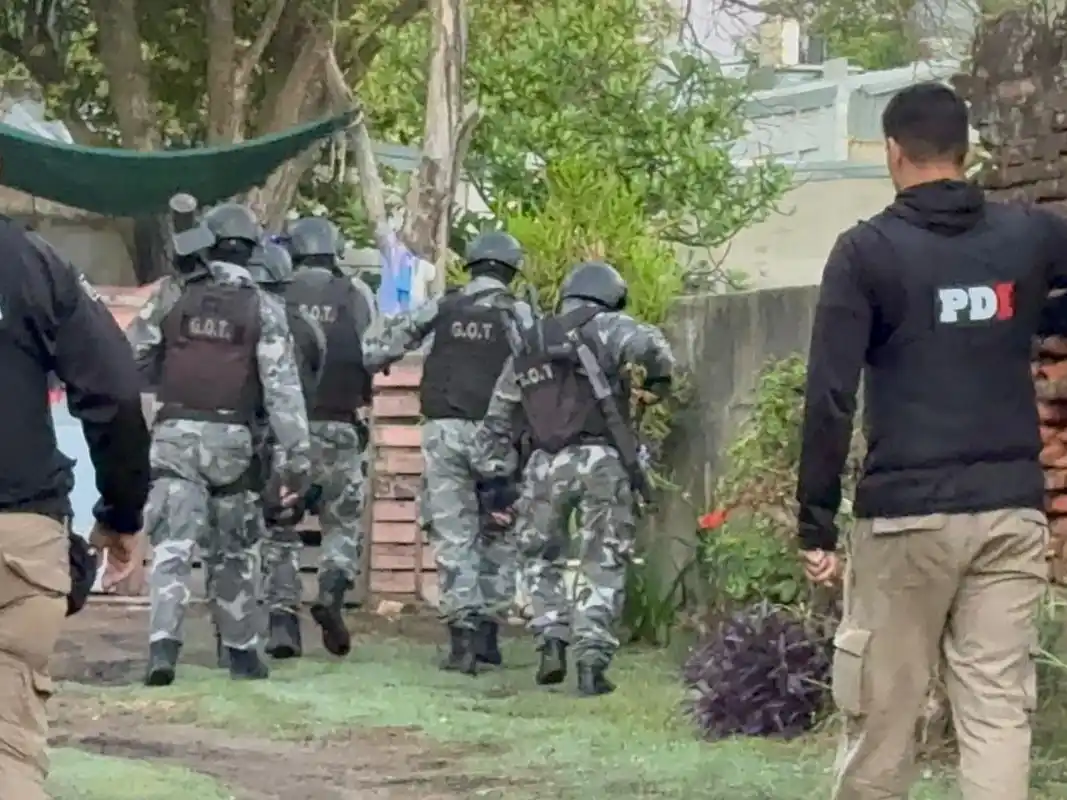 Seis detenidos con drogas y armas en Rafaela