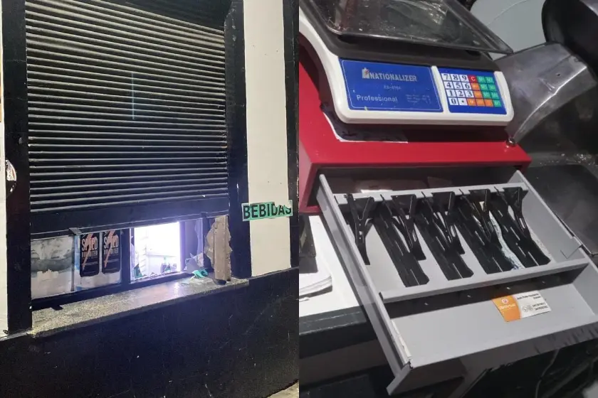 Escruche en almacén de zona oeste.