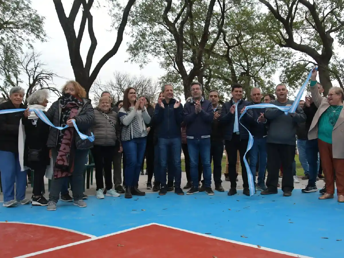 Se inauguró la cuarta cancha de básquet 3x3 y Bernarte anunció que serán 8 en toda la ciudad