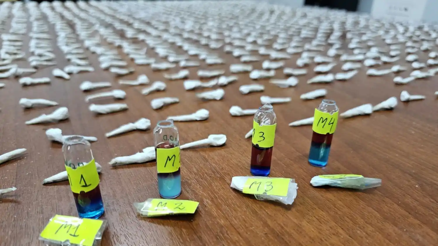 Detuvieron a dos personas con más de 1.000 dosis de cocaína en un barrio de la ciudad de Rosario