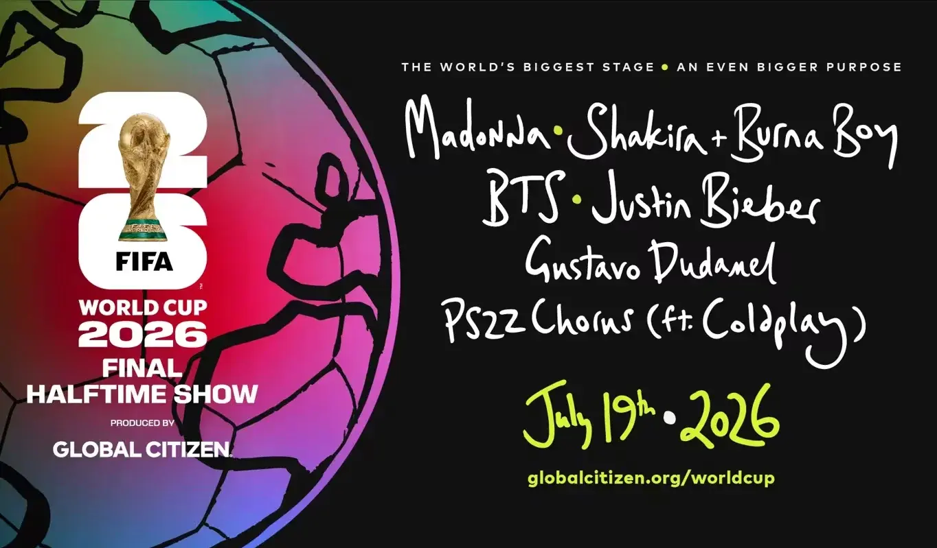 Justin Bieber se suma al Show de Entretiempo de la Final del Mundial 2026 junto a Madonna, Shakira y BTS