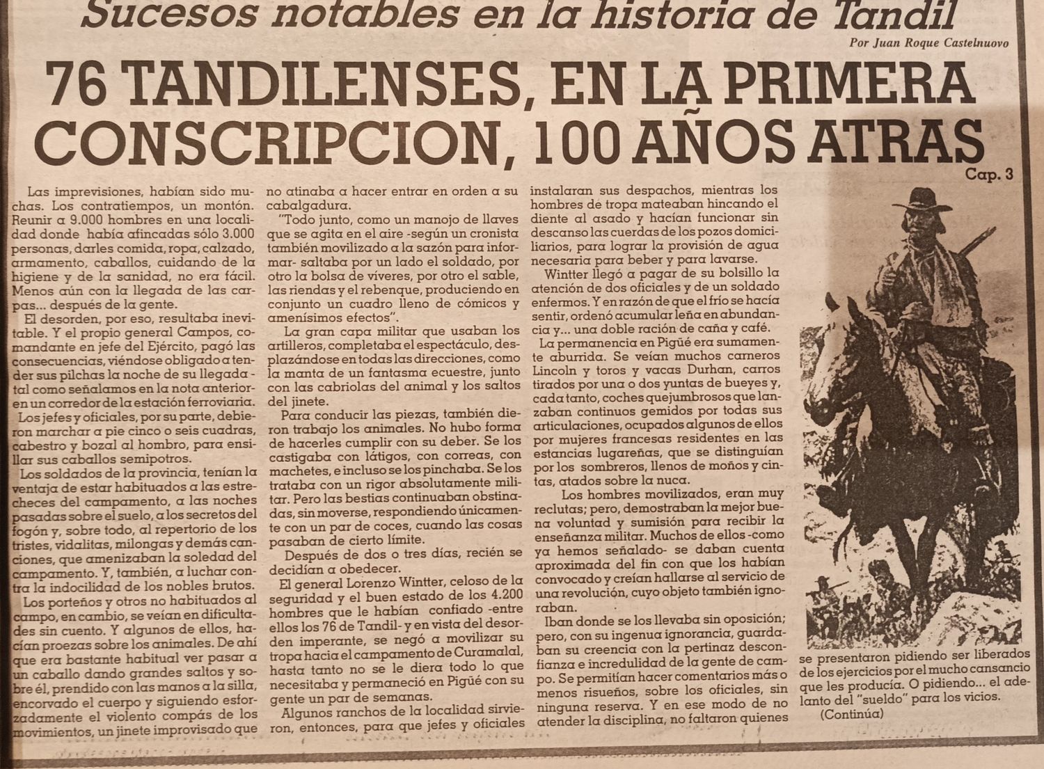 76 tandilenses, en la primera conscripción -  Cap. 3