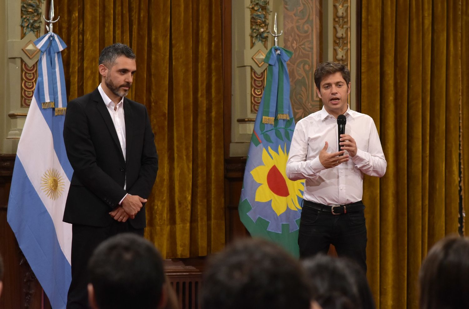 Cristian Girard y Axel Kicillof.