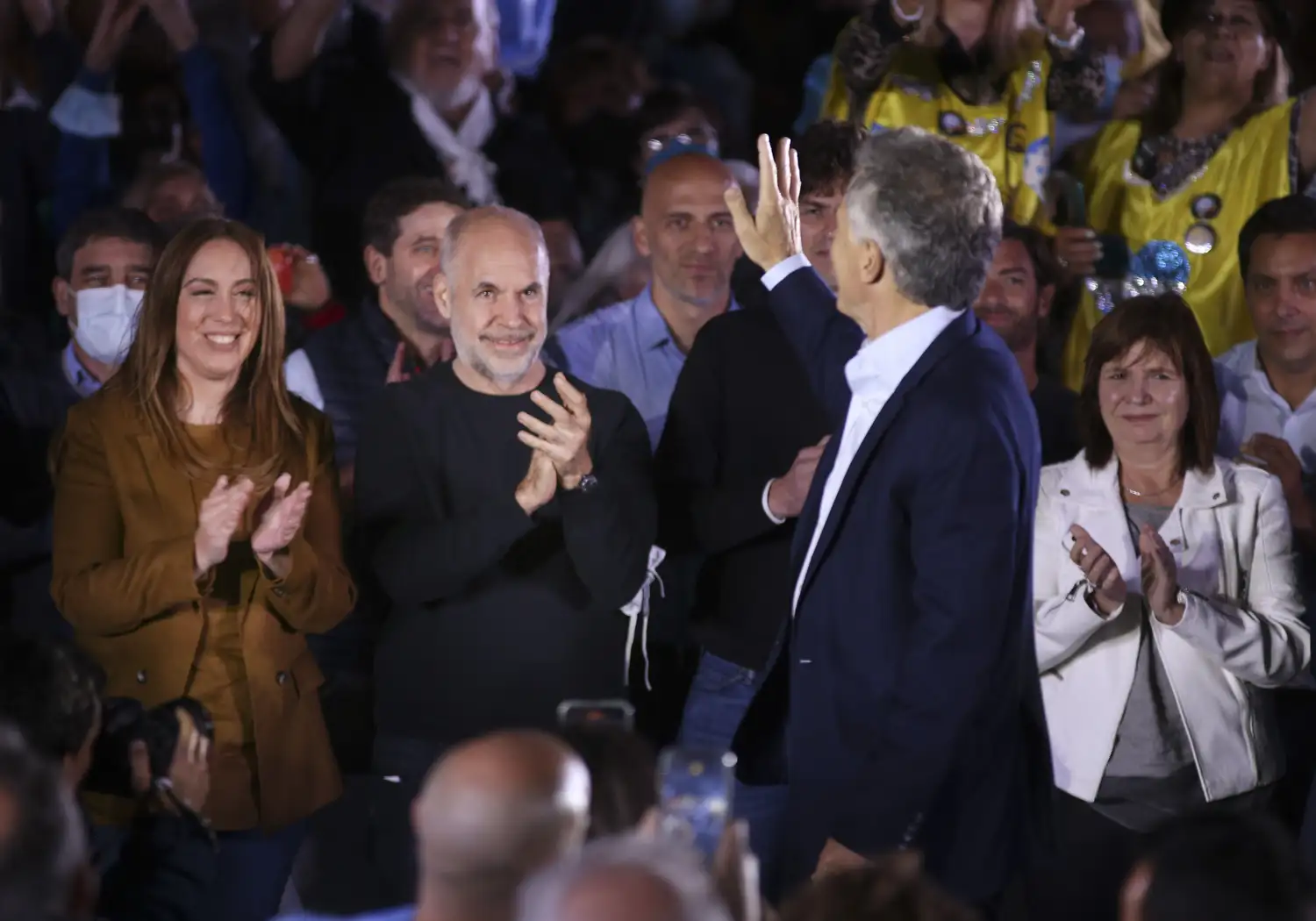 Juntos por el cambio realizó ayer el cierre en Capital Federal.